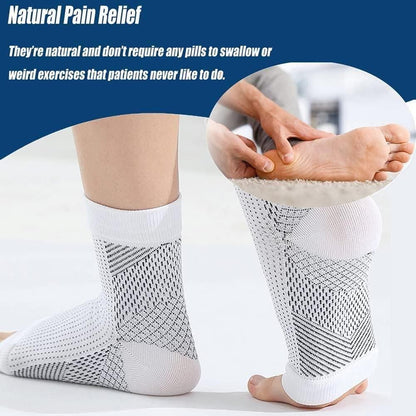 Swelling Arch Heel Socks yoga sport protect socks Pack of 2 Pair