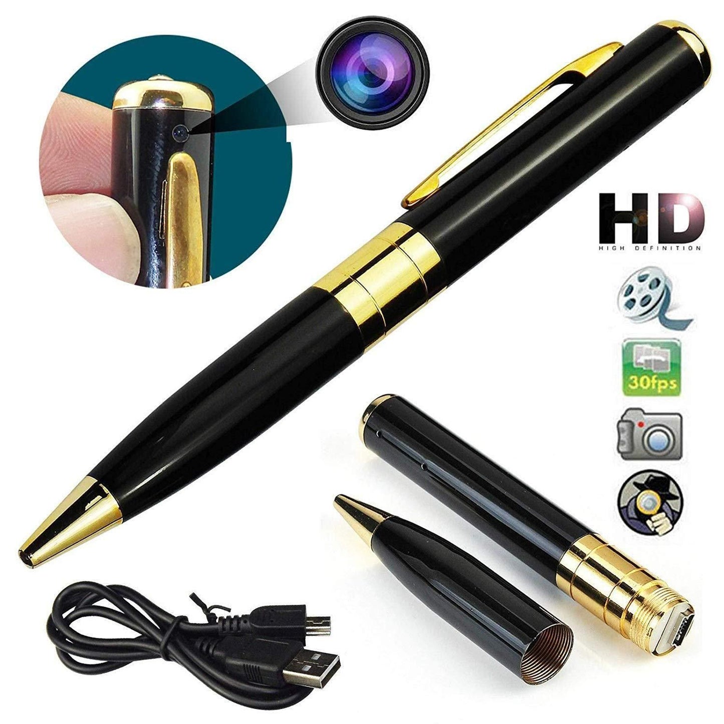 Buy 1 Pen Spy Camera and Get 1 Key Chain Spy Camera