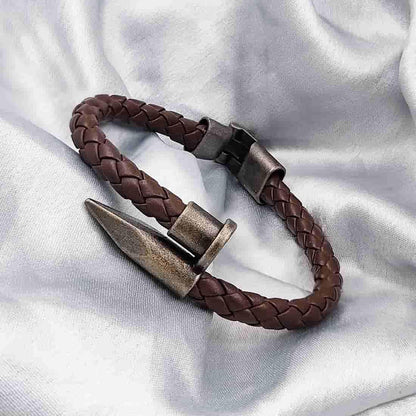 Prosperveil Braided Leather Unisex Bracelet