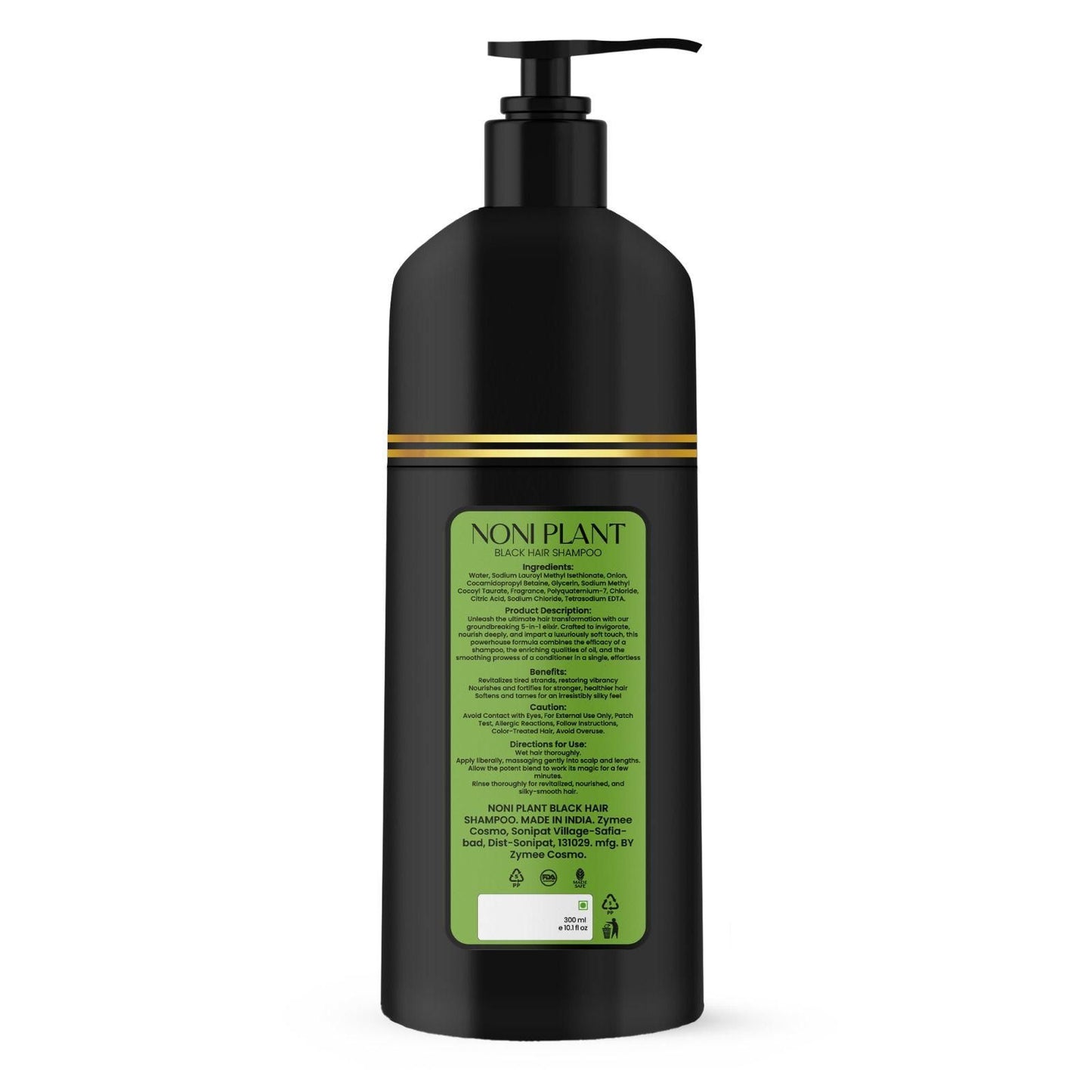 Noniplant Black Hair Shampoo 300ml (Pack Of 2)