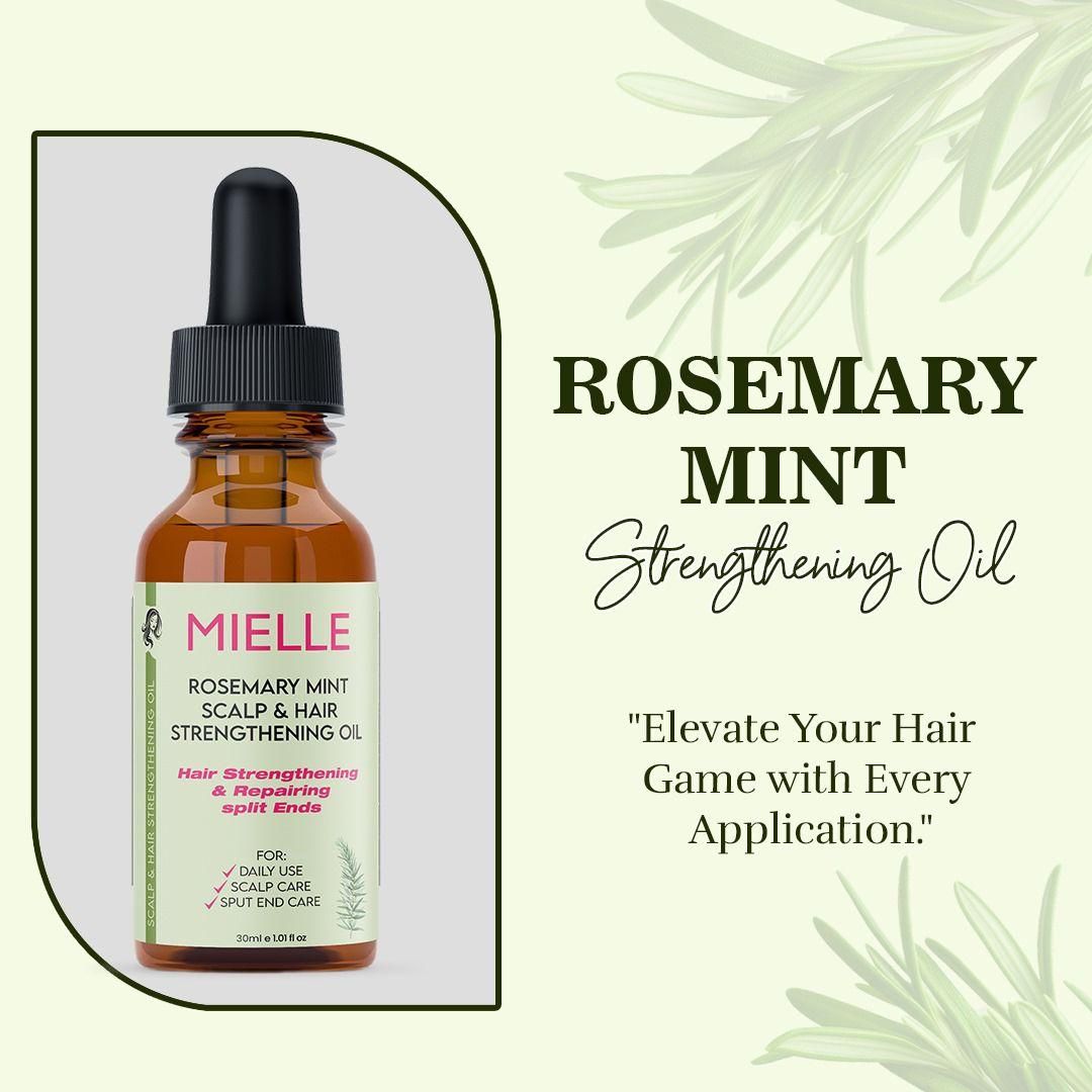 Rosemary Mint Scalp & Hair Strengthening Oil 30ml*2 (Pack OF 2)