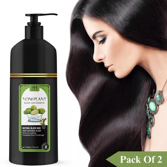 Noniplant Black Hair Shampoo 300ml (Pack Of 2)